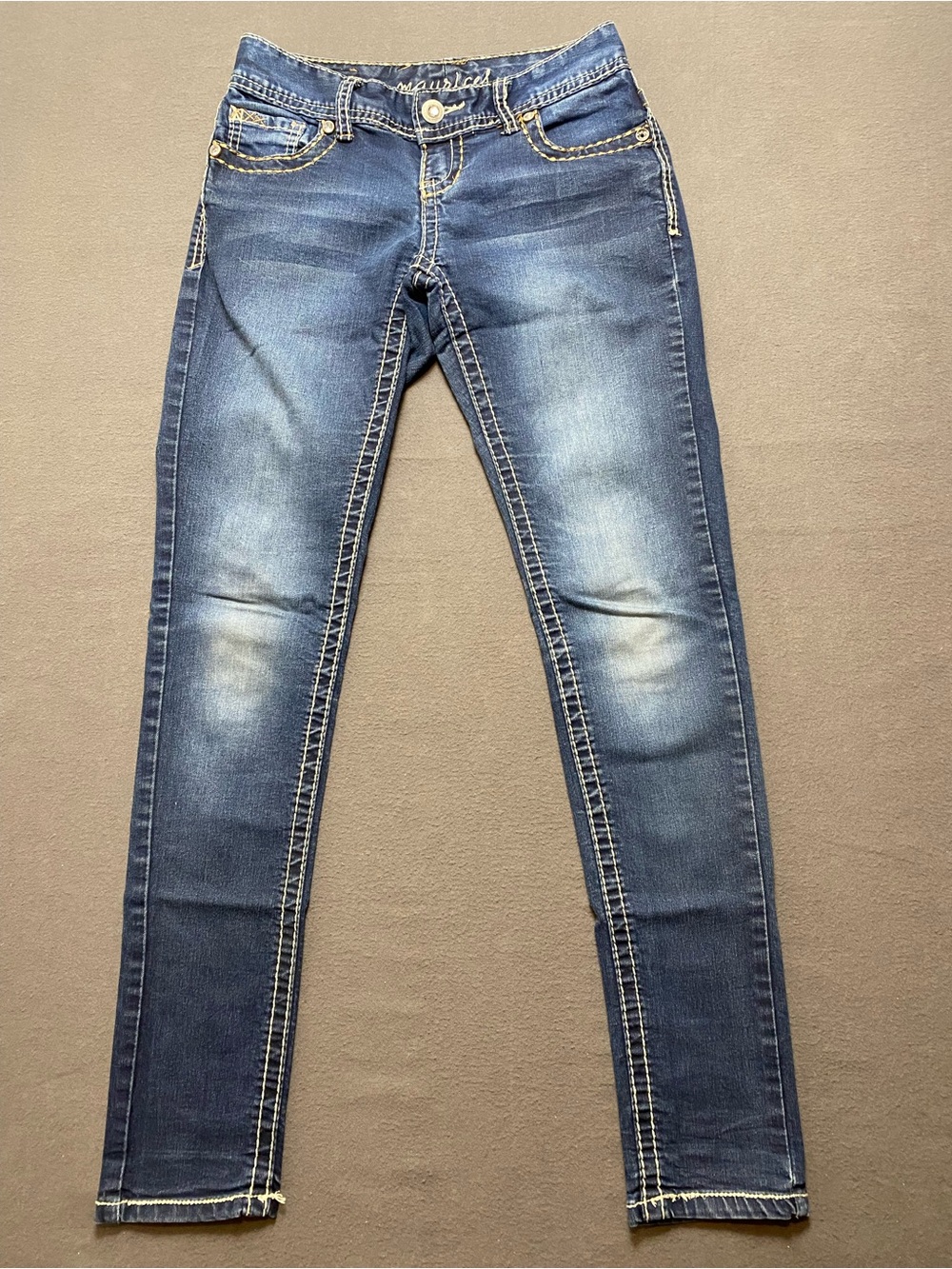 Maurices XS Women's Faded Indigo Skinny Jeans